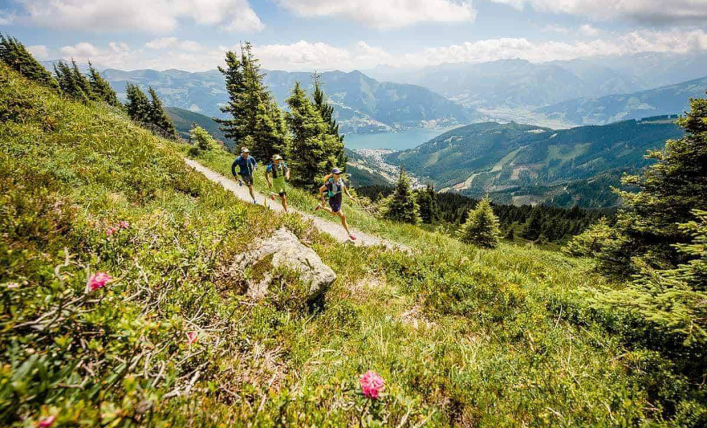 Hotel in a winter mountain setting
